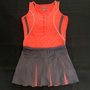 Bollé Orange and Pewter Activewear Set Size Small